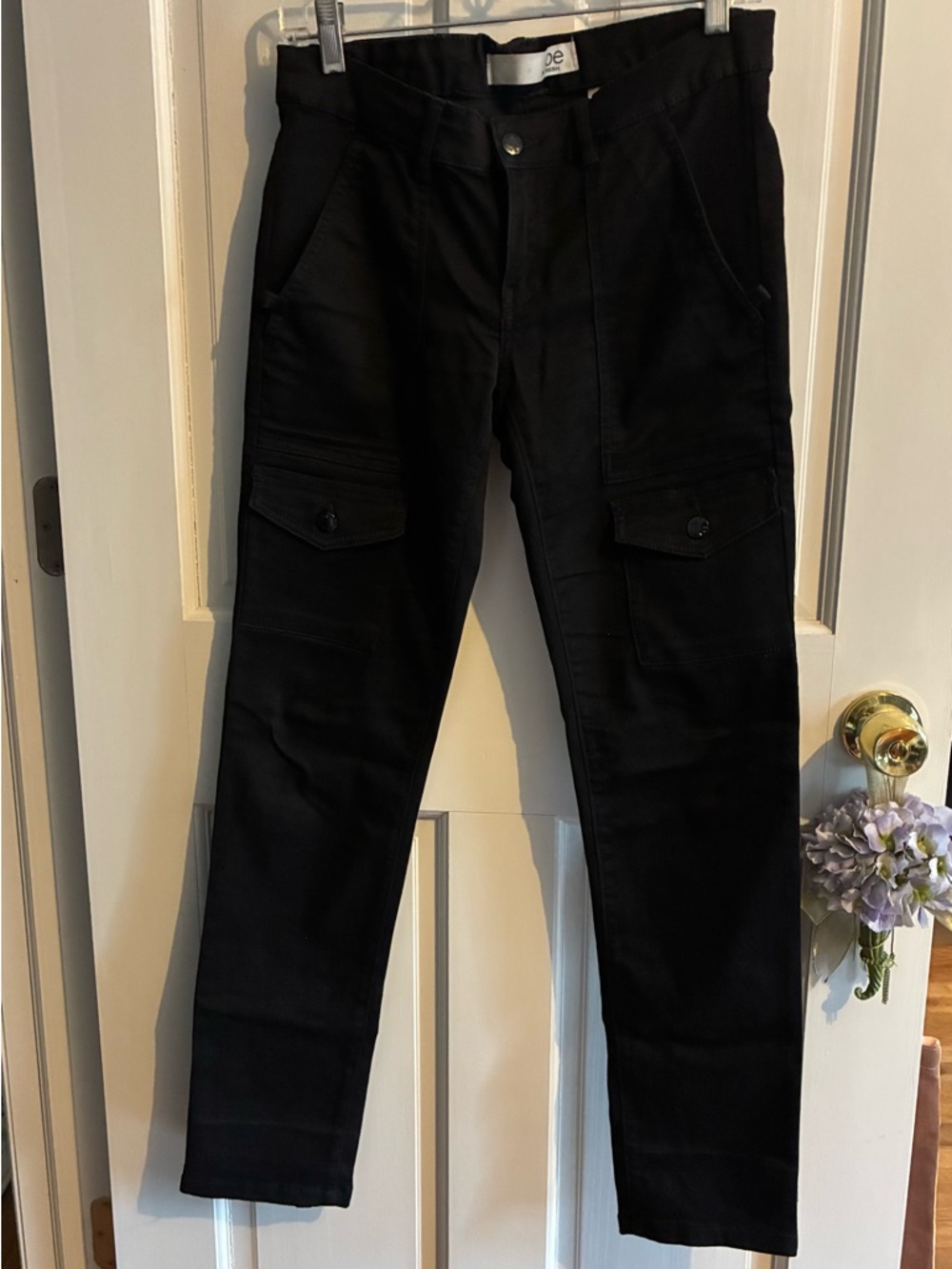 Joe Fresh Black Cargo Pants size 2